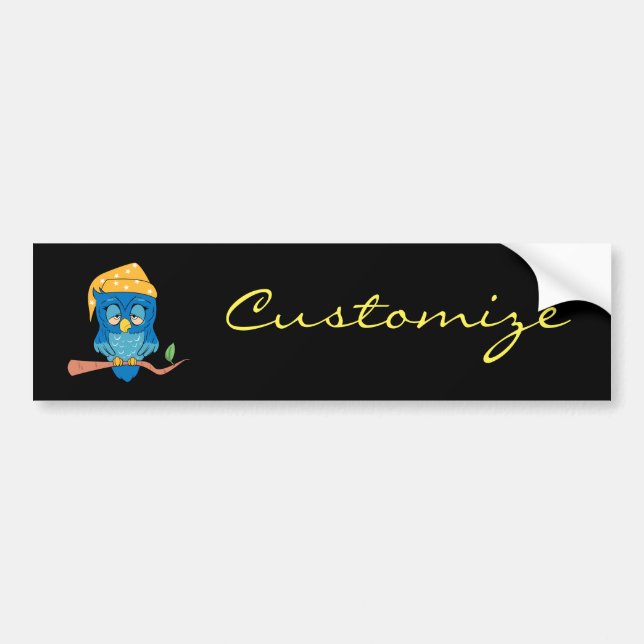 Sleepy Owl Thunder_Cove Classic Bumper Sticker (Front)