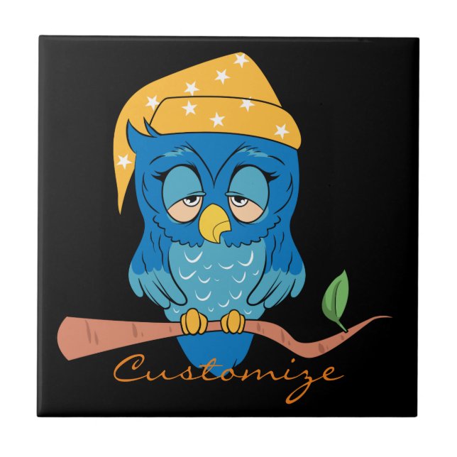 Sleepy Owl Thunder_Cove Tile (Front)