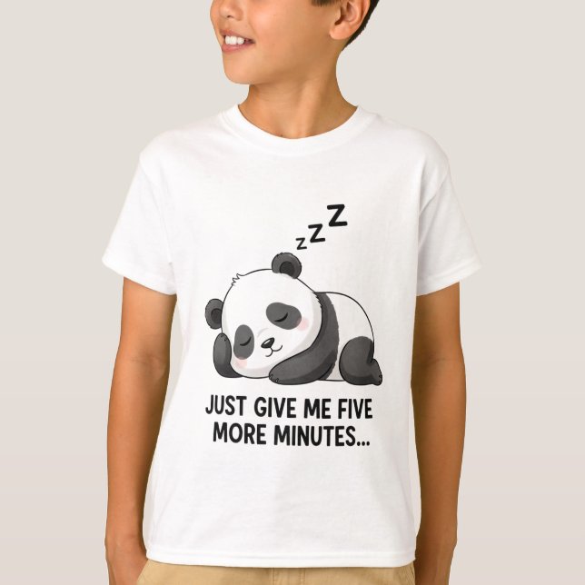 Sleepy Panda Mood T-Shirt (Front)