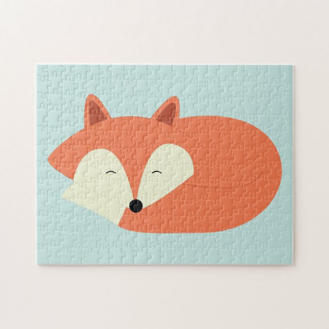 Sleepy Red Fox Jigsaw Puzzle (Horizontal)