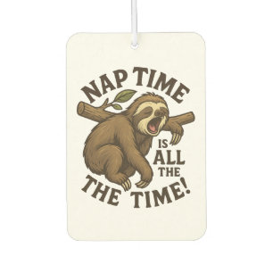 Sleepy Sloth Funny Air Freshener