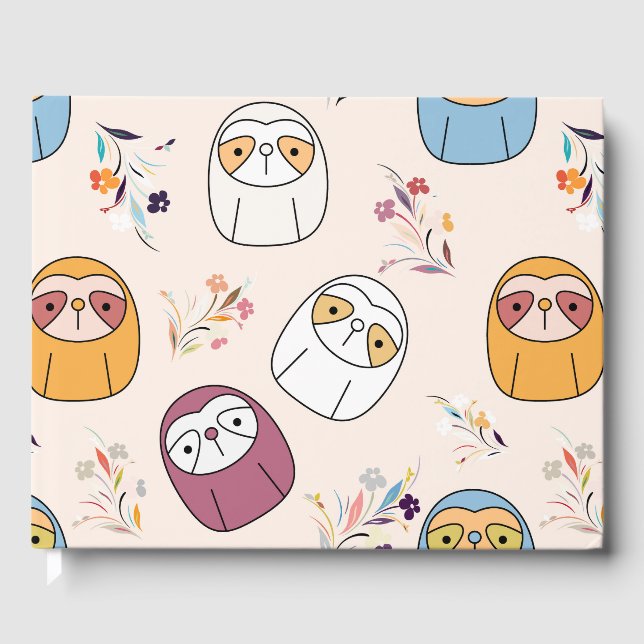 Sleepy Sloth Guest Book (Front)