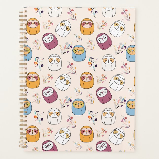 Sleepy Sloth Planner (Front)
