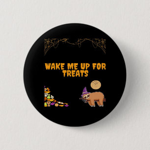 Sleepy sloth ready for Halloween treats! Classic T 2 Inch Round Button