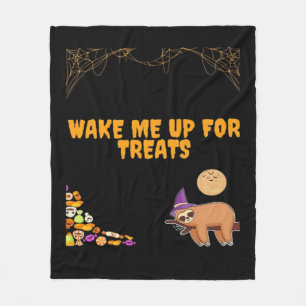 Sleepy sloth ready for Halloween treats! Classic T Fleece Blanket