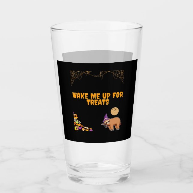 Sleepy sloth ready for Halloween treats! Classic T Glass (Front)