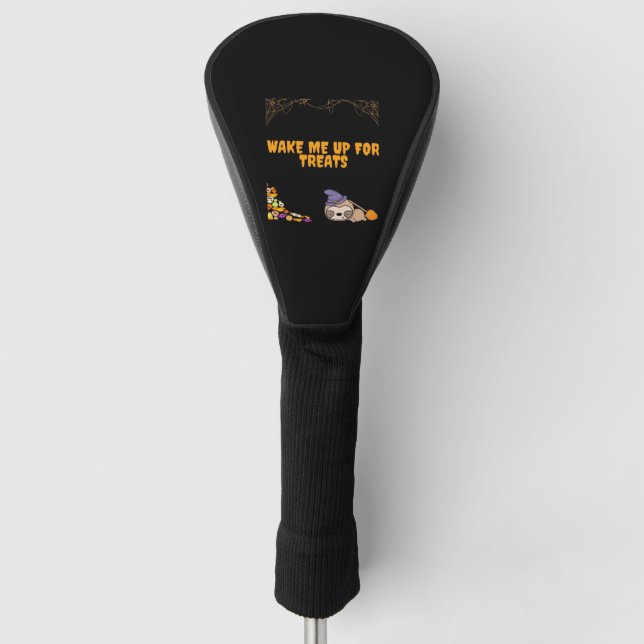 Sleepy sloth ready for Halloween treats! Classic T Golf Head Cover (Front)