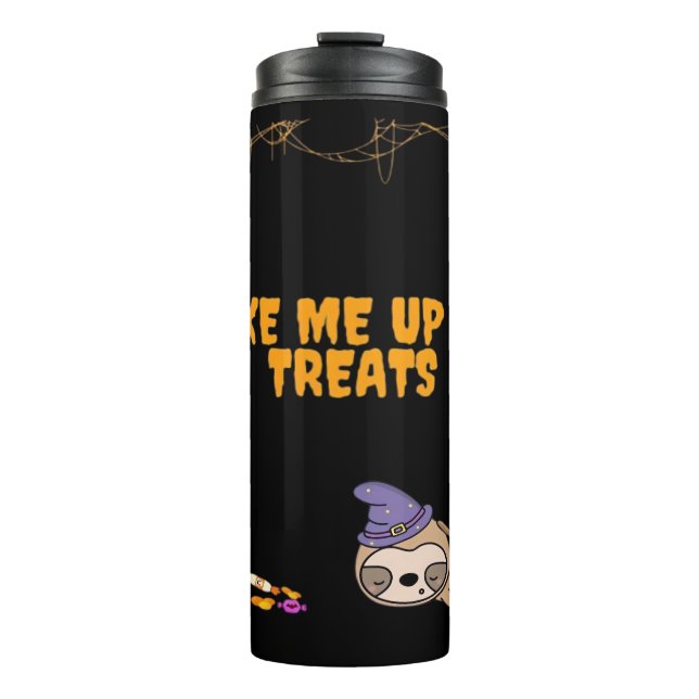 Sleepy sloth ready for Halloween treats! Classic T Thermal Tumbler (Front)