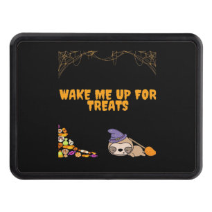 Sleepy sloth ready for Halloween treats! Classic T Trailer Hitch Cover