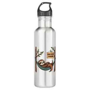 Sleepy Sloth Vintage Funny Lazy Animal Art 2 710 Ml Water Bottle
