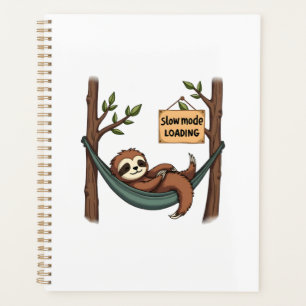Sleepy Sloth Vintage Funny Lazy Animal Art 2 Planner