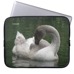 Sleepy Swan Laptop Sleeve