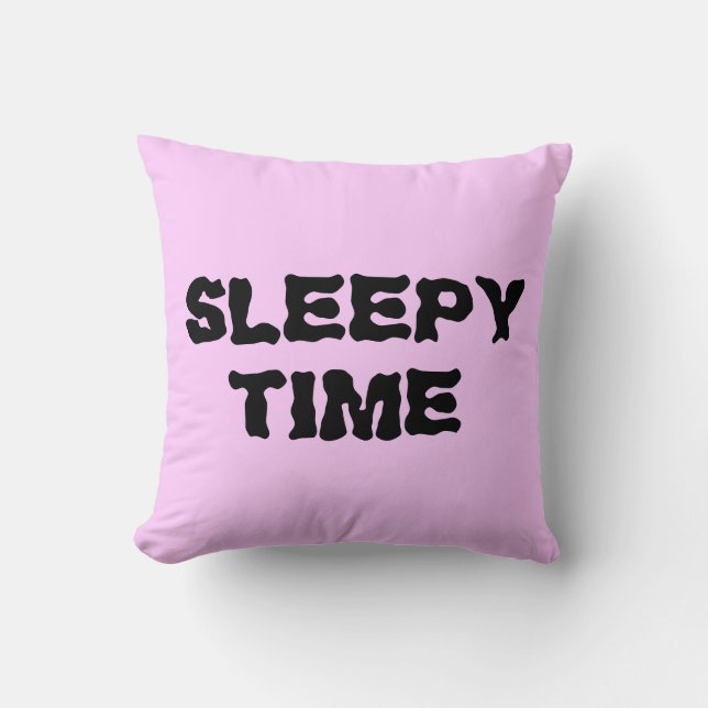 SLEEPY TIME, 16x16 throw pillow (Front)