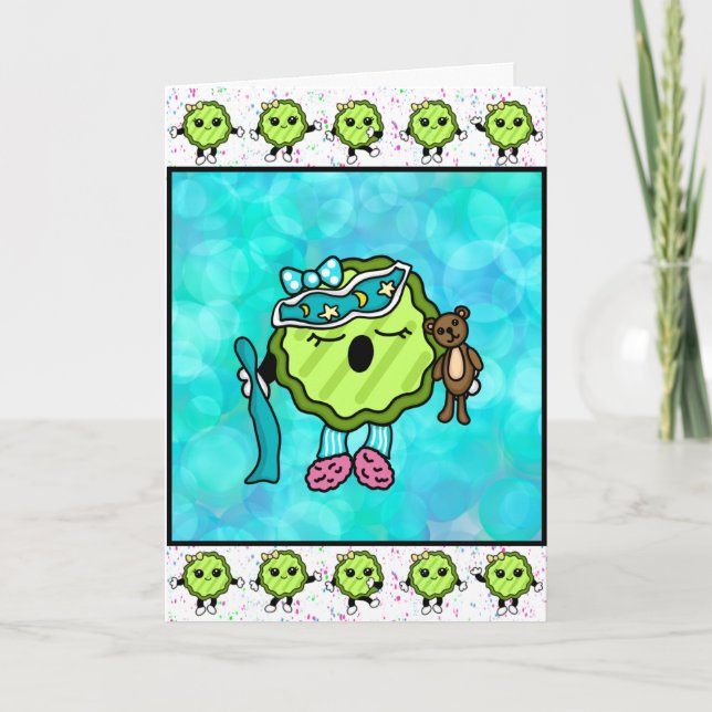 Sleepy Time Pickle | Funny Pickle  Card (Front)