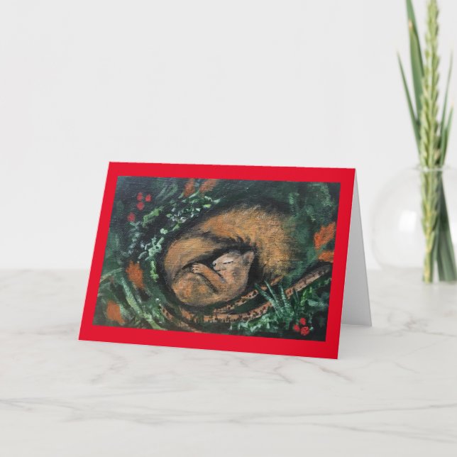 Sleepyhead Squirrel Card (Front)