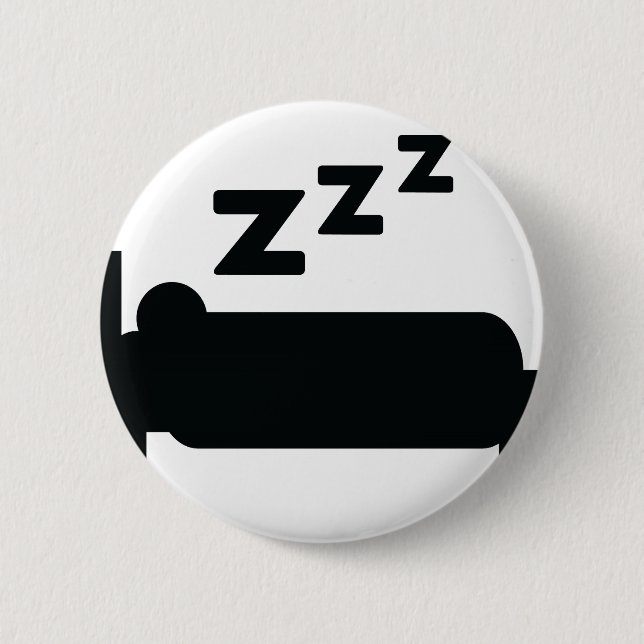 sleepyhead zzz sleeping 2 inch round button (Front)