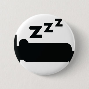 sleepyhead zzz sleeping 2 inch round button