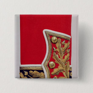 Sleeve detail of a British Army Uniform 2 Inch Square Button