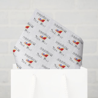 Sleigh All Day | Black Font Tissue Paper