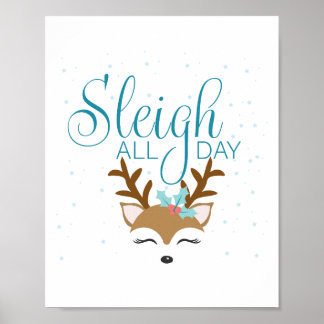 Sleigh All Day Holiday Sign