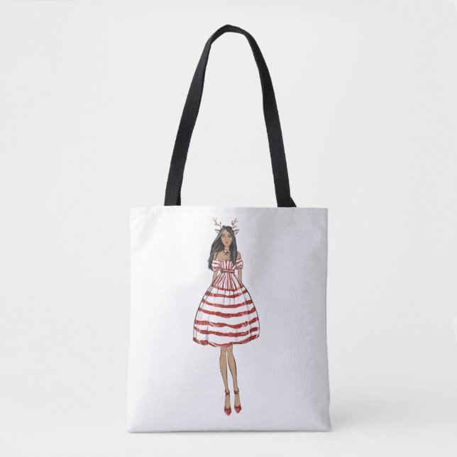 Sleigh All Day Holiday Tote Bag (Front)