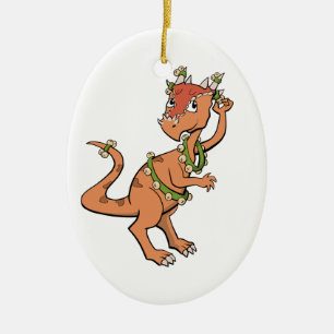 Sleigh Bells Dinosaur Ornament