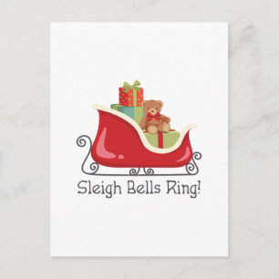 Sleigh Bells Ring Postcard