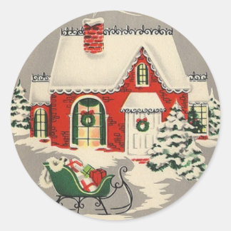 Sleigh Bells | Round Stickers