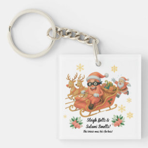 Sleigh Bells & Salami Smells! Keychain