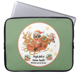 Sleigh Bells & Salami Smells! Laptop Sleeve