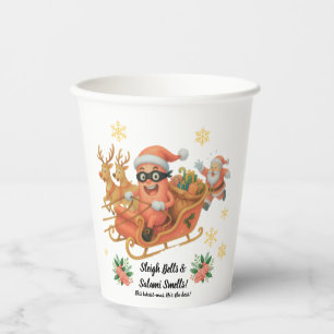 Sleigh Bells & Salami Smells! Paper Cups
