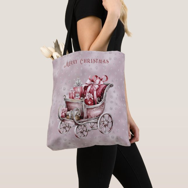 Sleigh De Noël Avec Cadeaux Sac fourre-tout De Vac (De près)
