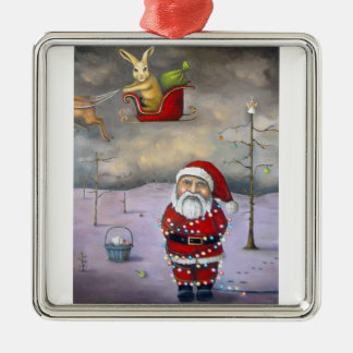Sleigh Jacker Metal Ornament