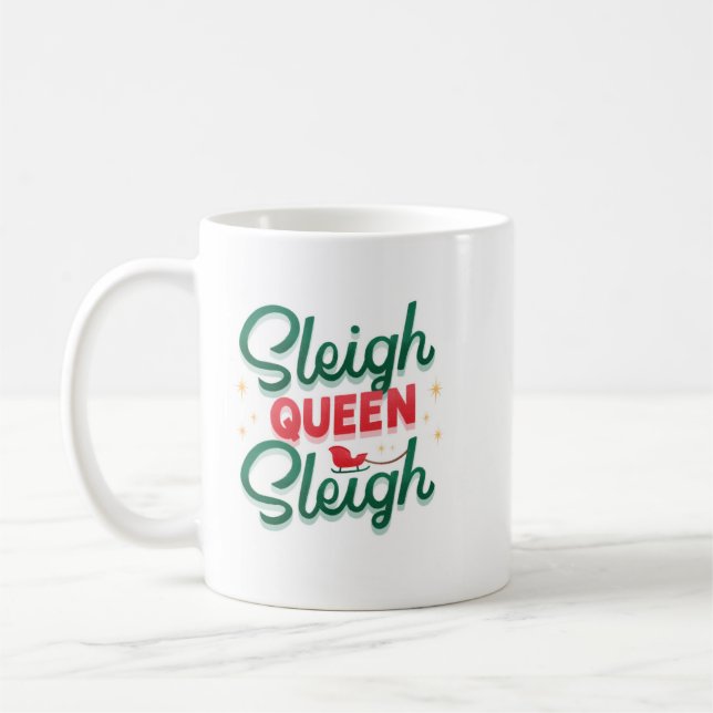 Sleigh Queen Sleigh mug (Left)