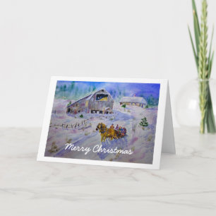 Sleigh Ride Christmas Card
