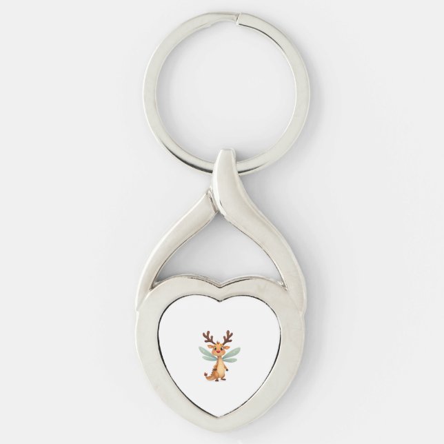 Sleigh Ride Dragonfly Keychain (Front)