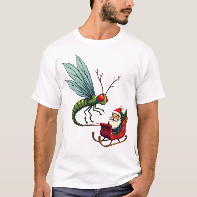 Sleigh Ride Dragonfly T-Shirt (Front)