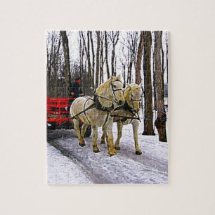 Sleigh Ride in the Snow Collection Jigsaw Puzzle