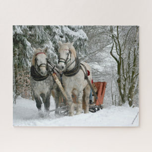 Sleigh Ride in Winter Wonderland Jigsaw Puzzle