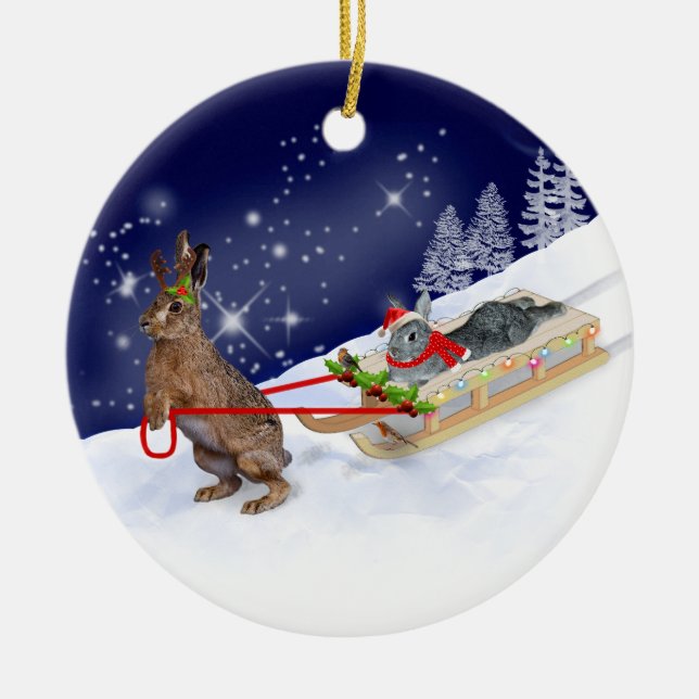 Sleigh Ride Ornament (Front)