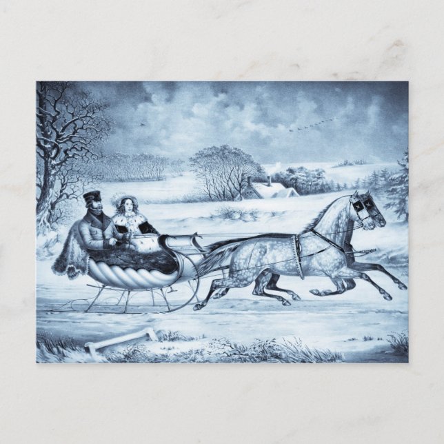 ''Sleigh Ride'' postcards (Front)