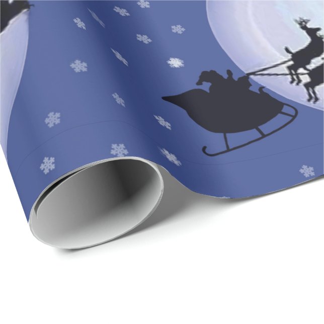 Sleigh Ride Wrapping Paper (Roll Corner)