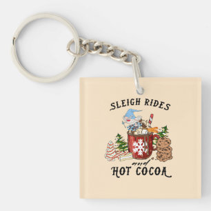 Sleigh Rides and Hot Cocoa – Scandinavian Gnome Keychain