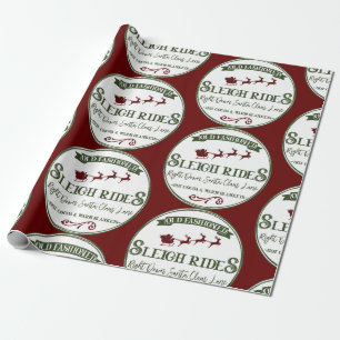 Sleigh Rides Christmas  Wrapping Paper