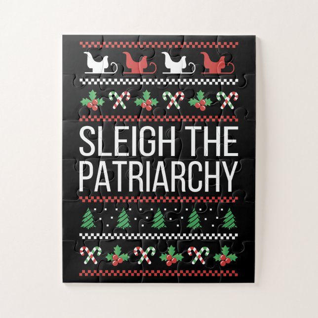 Sleigh The Patriarchy II Jigsaw Puzzle (Vertical)