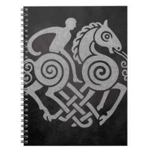 Sleipnir and Odin Symbol Norse Mythology Design Notebook