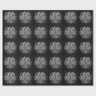 Sleipnir and Odin Symbol Norse Mythology Design Wrapping Paper