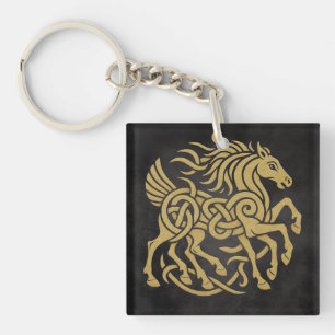 Sleipnir Eight-Legged Horse Norse Mythology Design Keychain