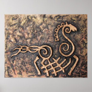 Sleipnir,  eight-legged horse of Odin Poster