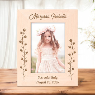 Slender Flowers Stalk 5x7 Etched Frames